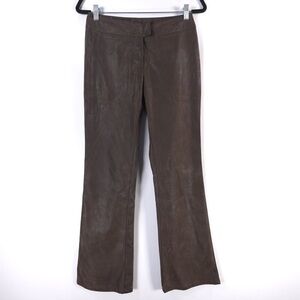 UNITED COLORS OF BENETTON ITALY🇮🇹MADE Faux Leather Flare Bootcut Pants Size 40